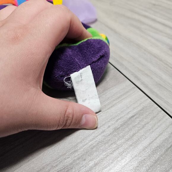 Vintage Lisa Frank Buzz Bee Beanie Baby Small Plush 8" Rainbow Fun Kawaii - Picture 6 of 7